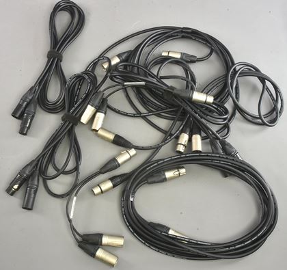 various-Large lot of XLR leads